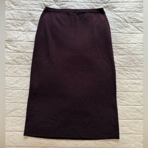NWOT Eileen Fisher Merino Rib Pencil Skirt in Regenerative Wool • Size PL